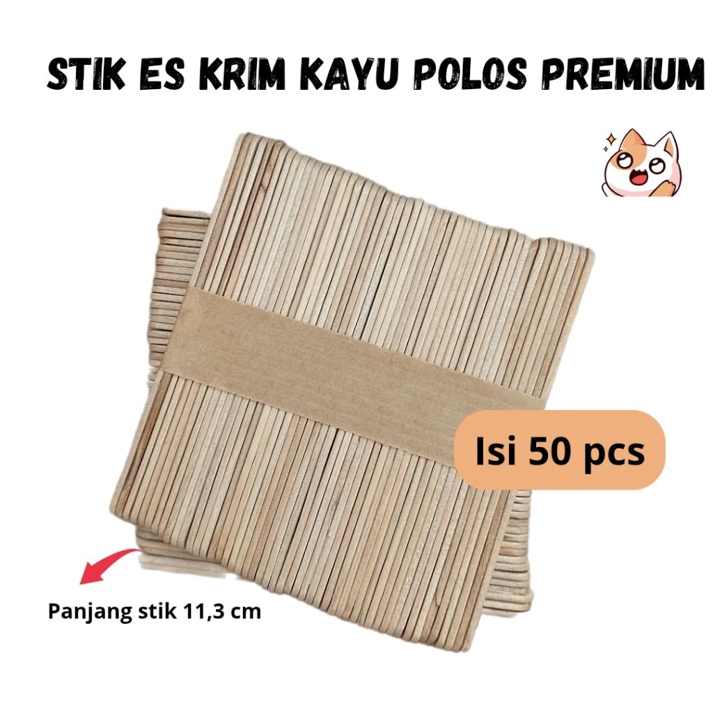 

Stik Es Krim Polos Isi 50 PCS Premium