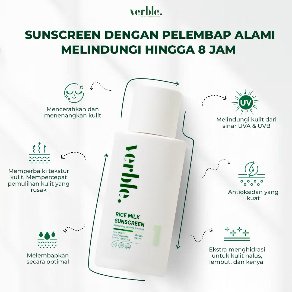 VERBLE RICE MILK SUNSCREEN