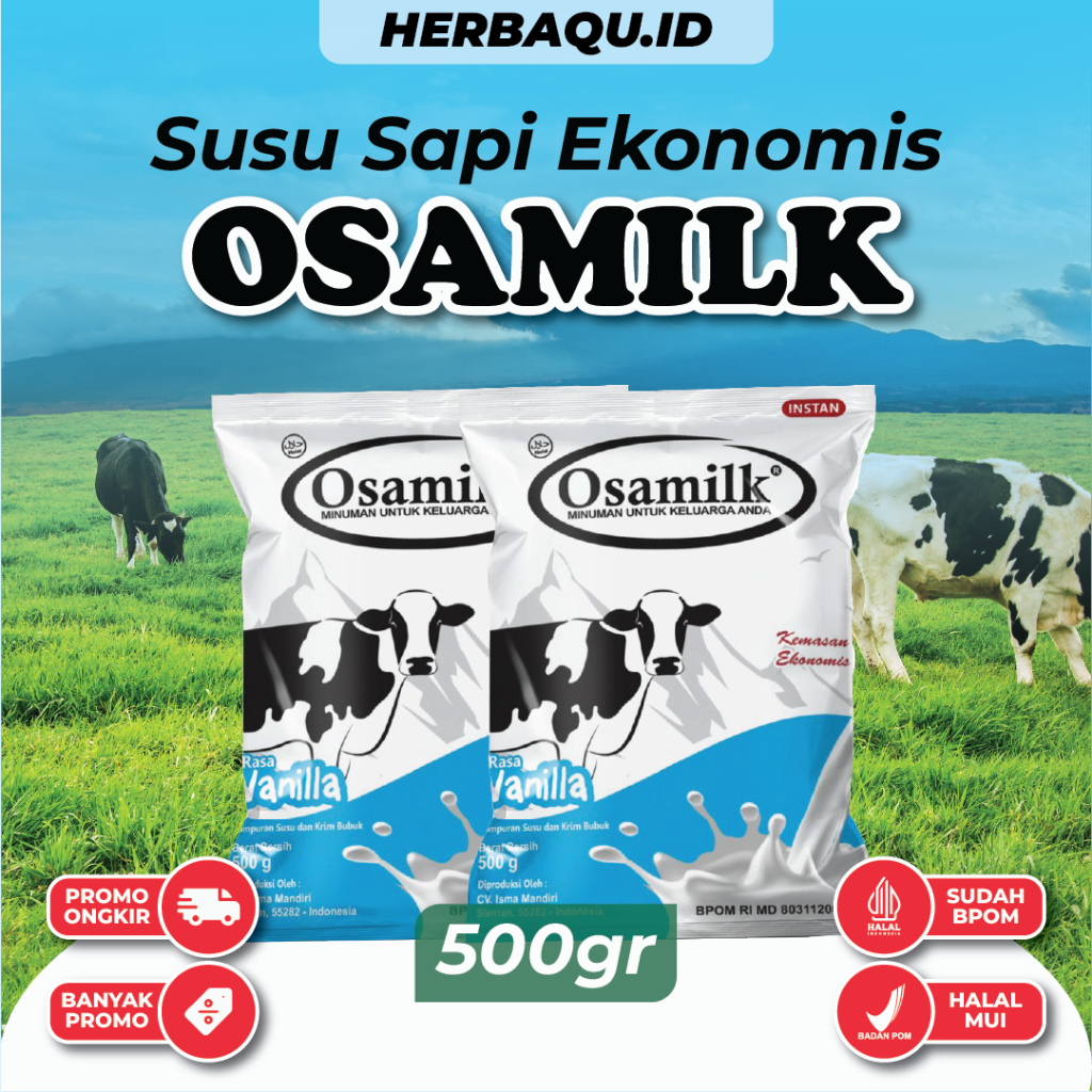 

Paket 2 Box Osamilk Vanilla Susu Sapi Original Bisa COD
