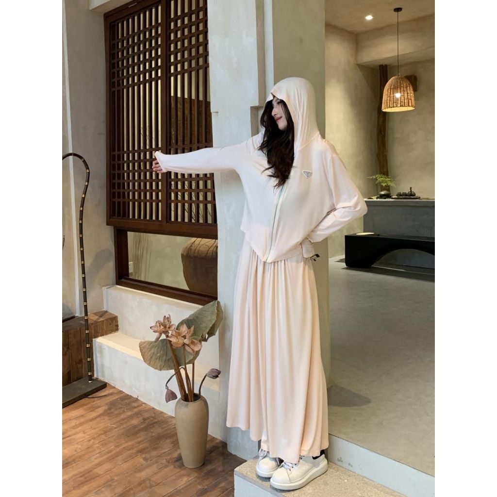 oneset rok bahan kaos wanita