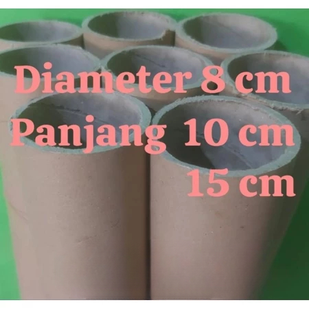 

Paper Core Corong Diameter 8 x 10 Cm , 15 Cm Selongsong Tabung Packing