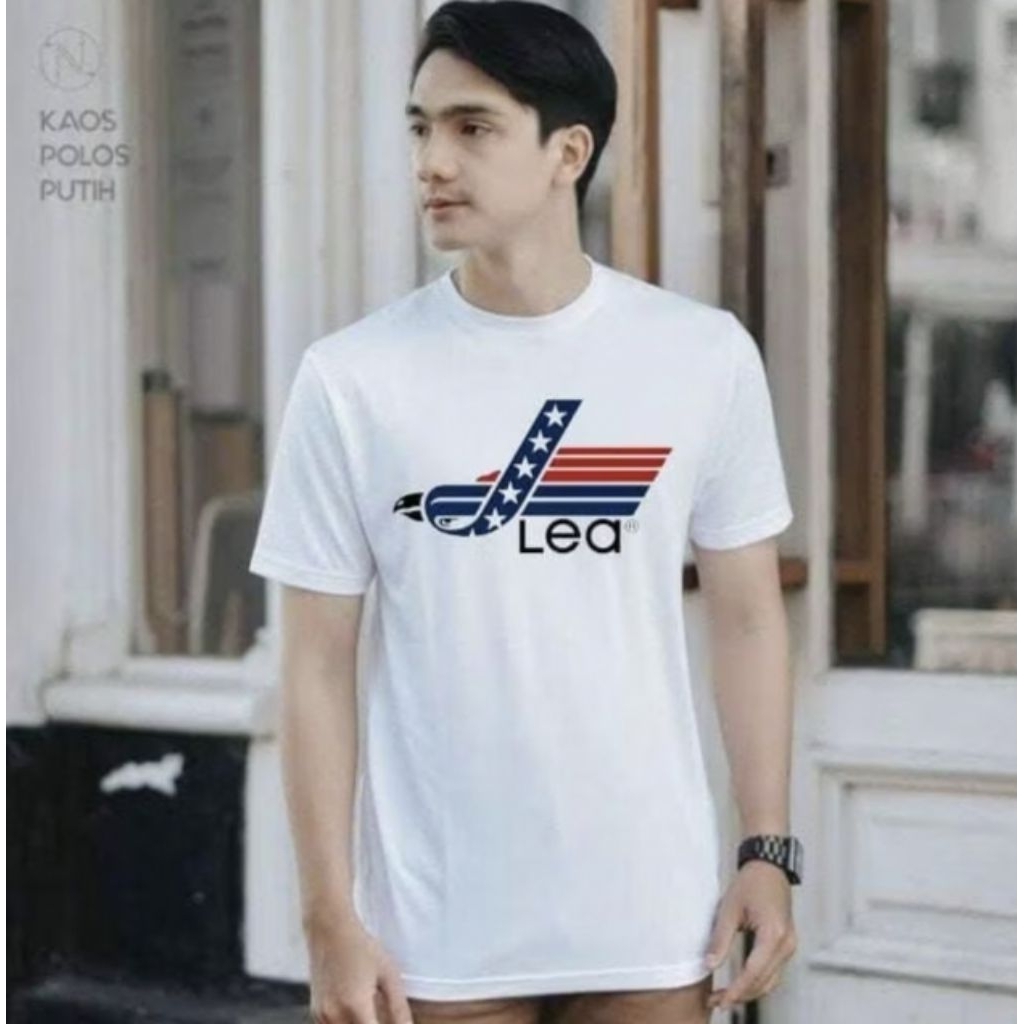 KAOS PRIA LEA ORIGINAL KATUN COMBED 24S BAJU DISTRO BRANDED PREMIUM