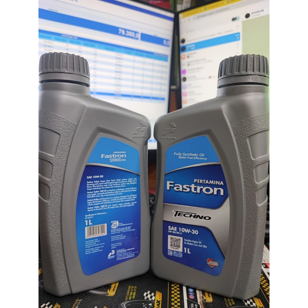 [Asli 100%] OLI FASTRON TECHNO 10W-30 1Liter SNI / OLI MESIN /MOTOR/MOBIL/ ORIGINAL PERTAMINA