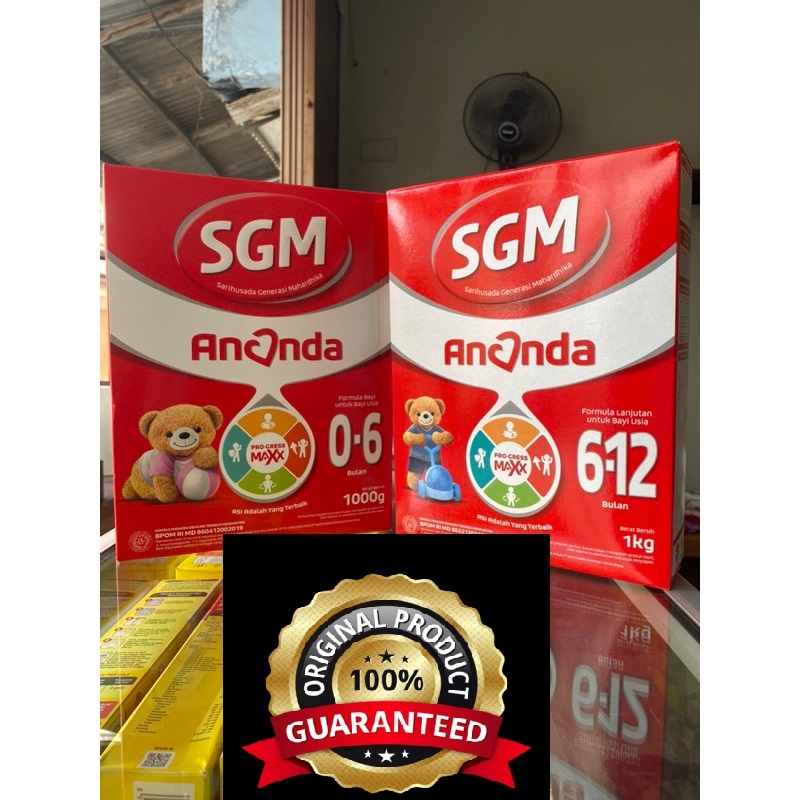 SGM Ananda Susu Formula untuk Bayi 0 6Bulan - 6 12 Bulan - 1000gr