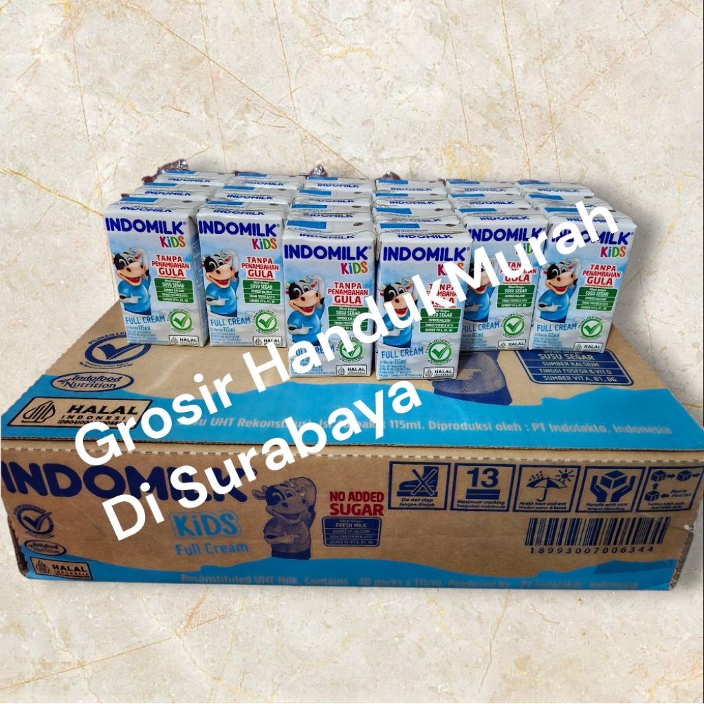 

Paket Murah Susu Cair UHT FullCream Indomilk Kids 115 ml x 20 Pcs.READY SIAP KIRIM.EXP 2026