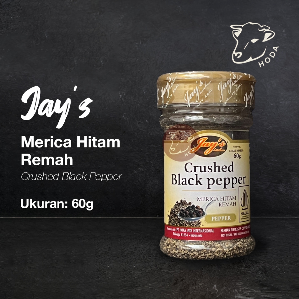 

Jay's Crushed Blackpepper / Merica Hitam Remah 60gr