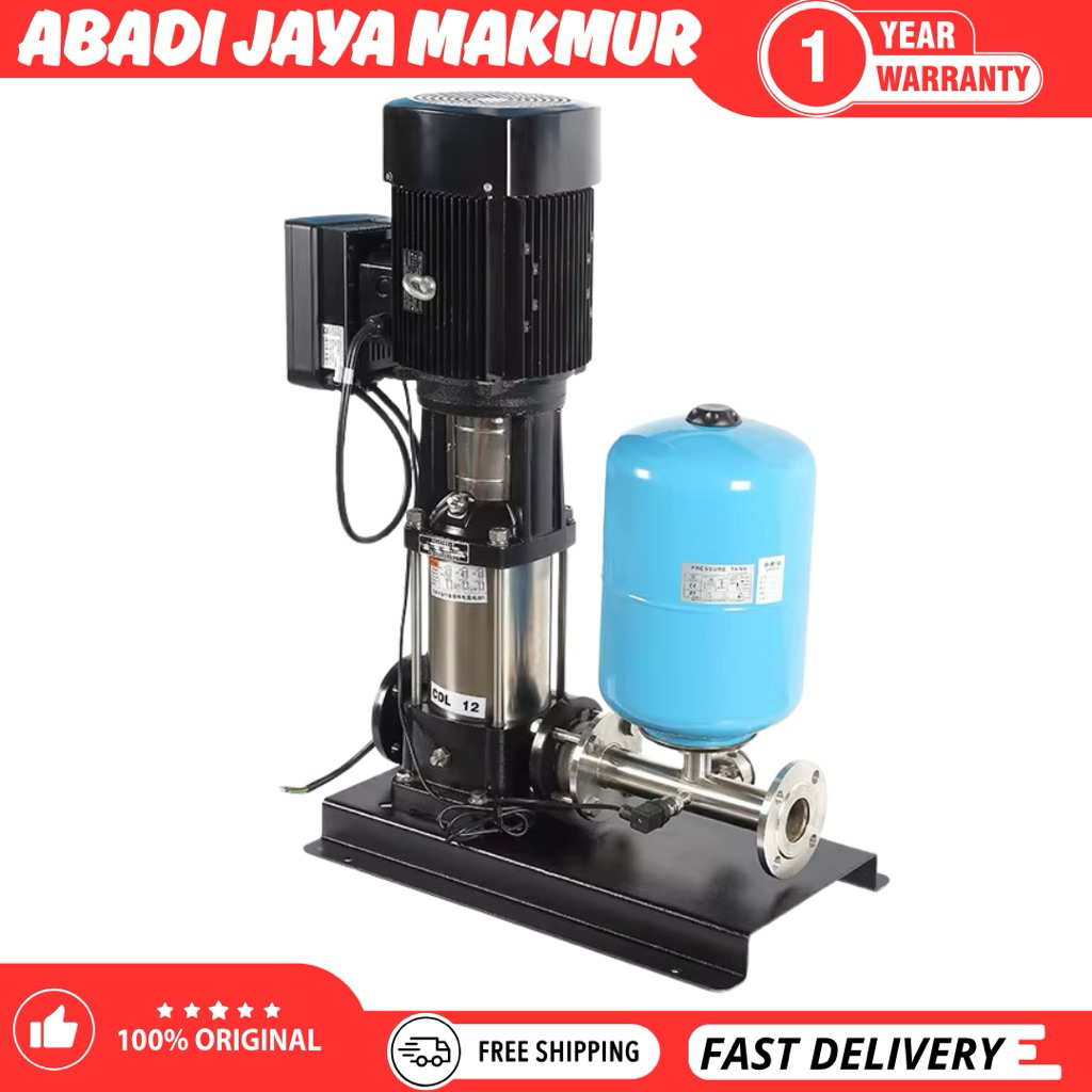 Pompa Dorong Otomatis | Pompa Booster Inverter 1Hp Shimge BLE 2-6