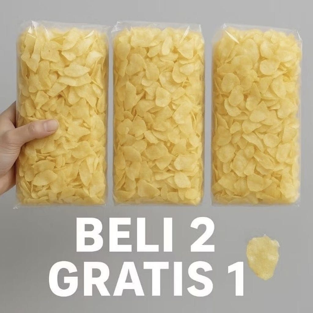 

Promo Beli 2 Gratis 1 Remukan Keripik Gethuk Jet Kolet