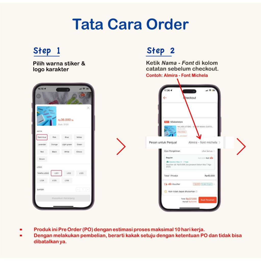 

Ay00! MILABELSTORE - STIKER NAMA CUSTOM UNTUK BOTOL & BARANG ANAK ANTI AIR & GEMESIN!