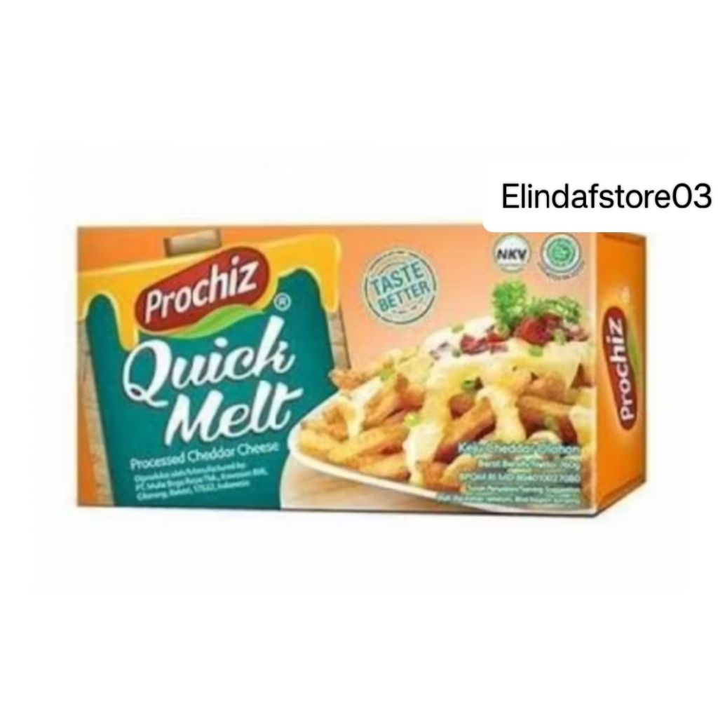 

Prochiz Quick Melt 160 gr| Keju Cheddar Olahan / Prochiz Quick Melt 85g 5 Slice