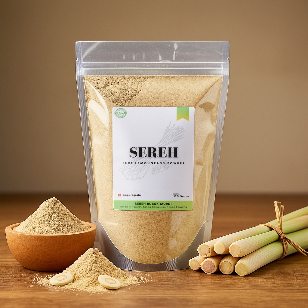 

Sereh Bubuk - Serai Bubuk | Daun Sereh Giling | lemongrass powder | Rempah Jamu Bumbu Masak Murni A1