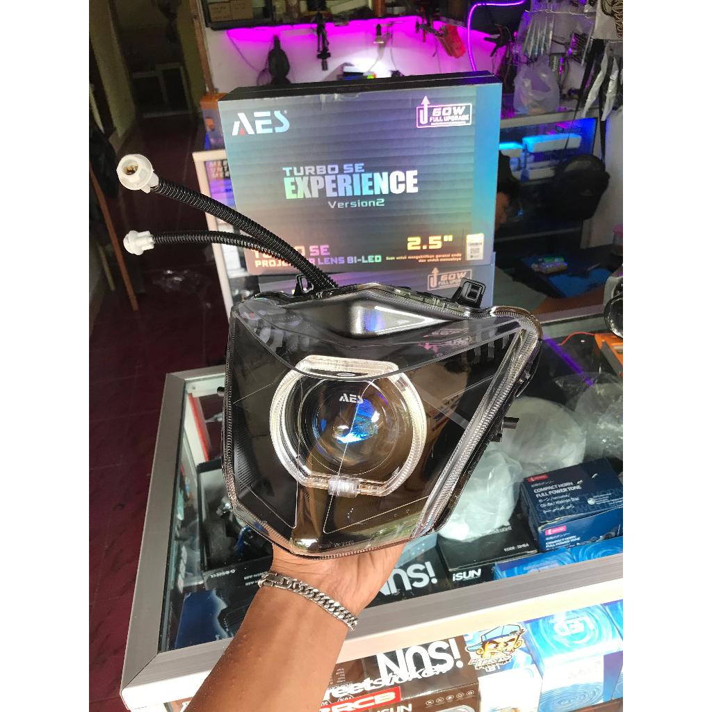 Lampu depan beat injeksi beat esp lampu depan beat street 2017-2019 sett reflektor biled projector a