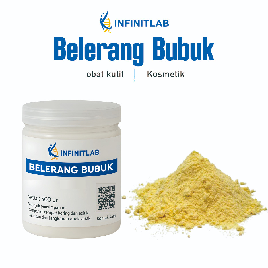 InfinitLab Belerang Bubuk / Sulfur Powder / Belerang Bubuk halus / Belerang Sulfur Murni 500gr