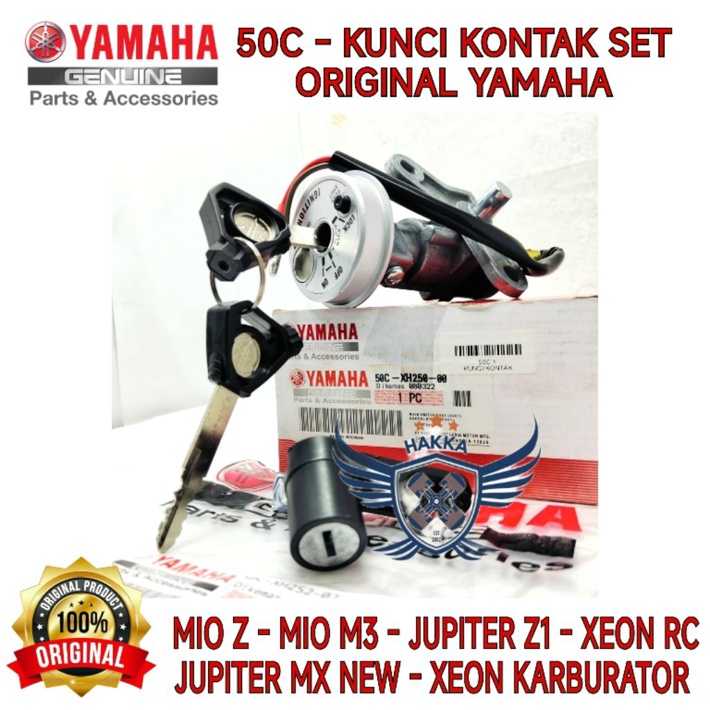 50C ORIGINAL SET KUNCI KONTAK YAMAHA MIO Z, SET KUNCI KONTAK YAMAHA MIO M3, SET KUNCI KONTAK YAMAHA 