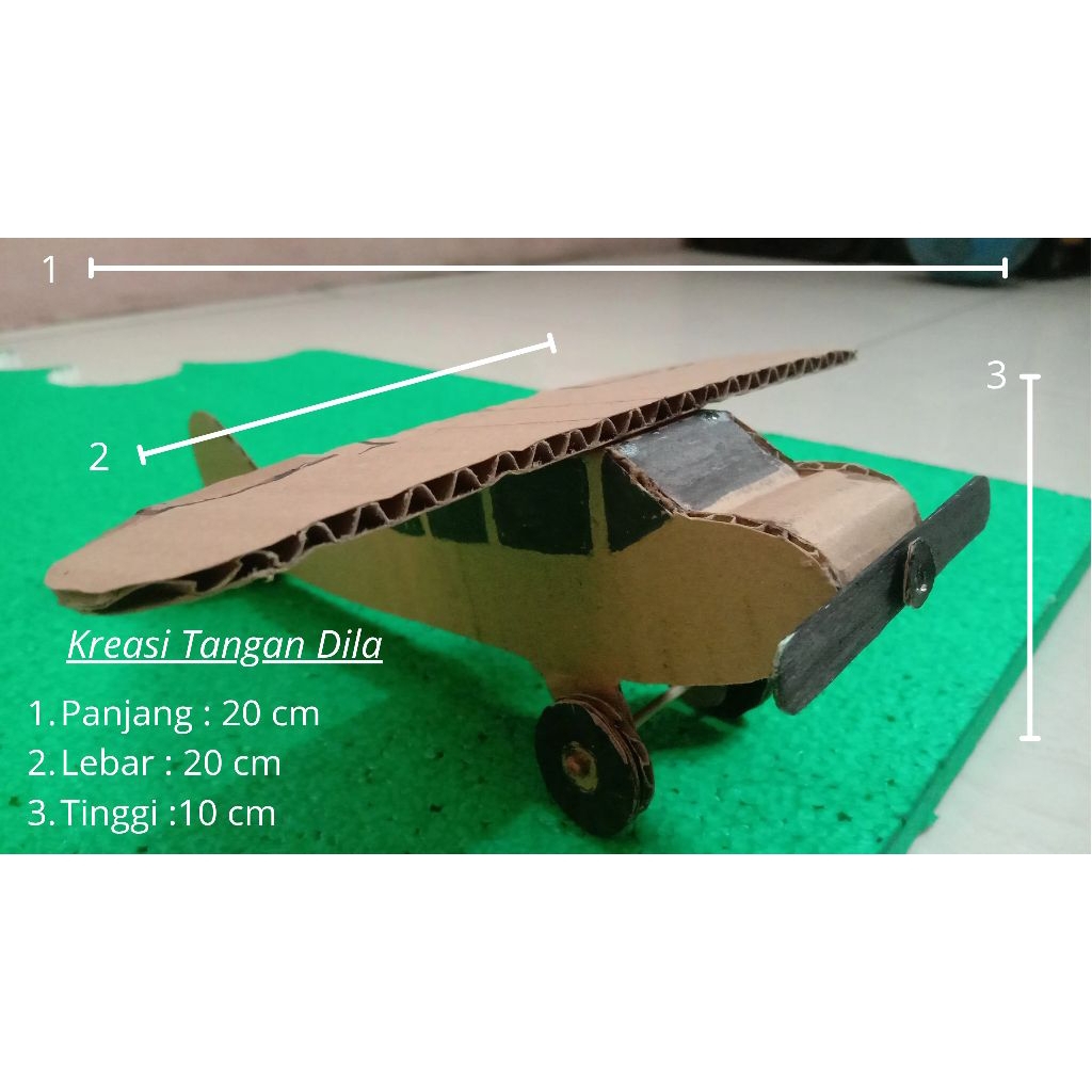 

Prakarya Pesawat Chessna dari kardus
