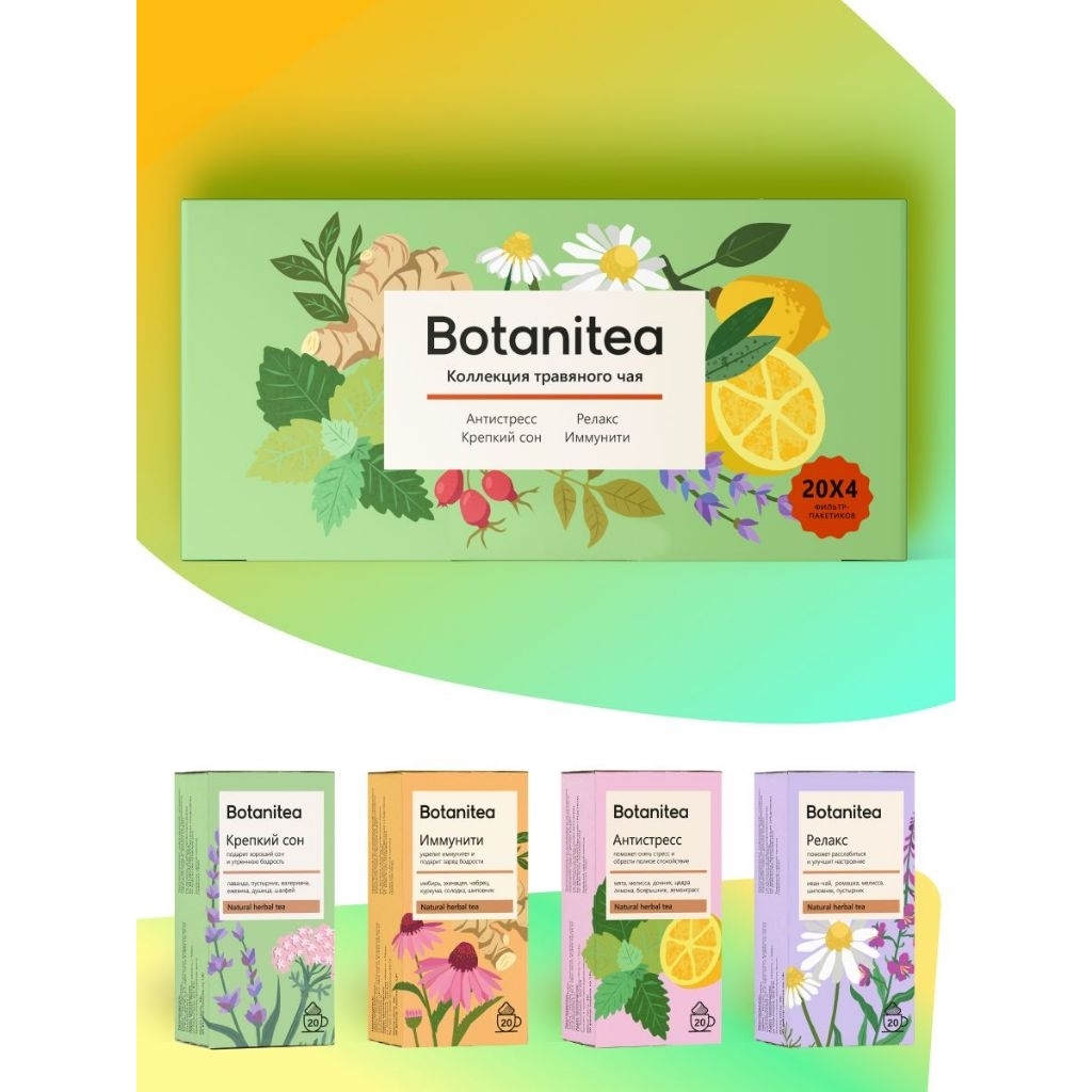 

Botanitea Teh Herbal Rusia Natural - Imported Russian Natural Herbal Tea isi 20 teabags