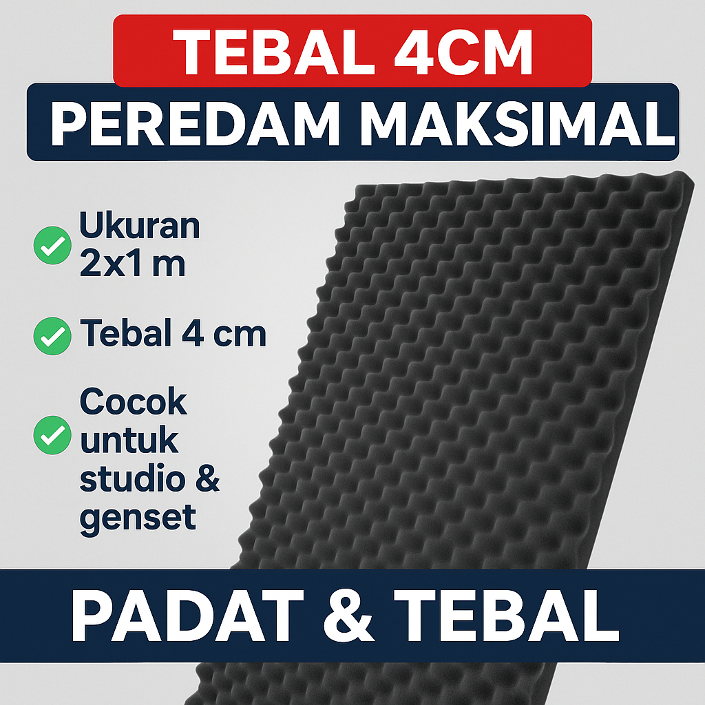 BUSA PEREDAM SUARA model TELUR 200x100x4cm