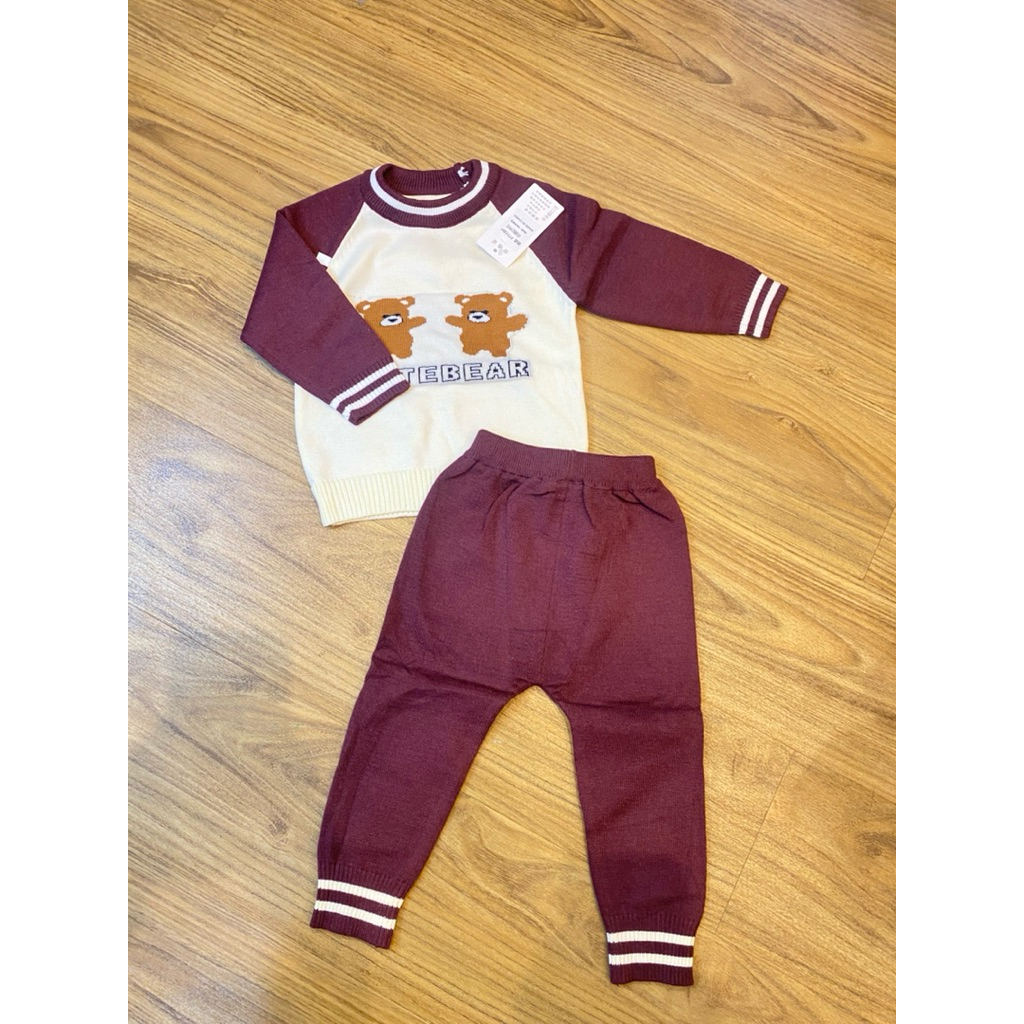 BABYSHOPALIF baju setelan rajut bahan import anak cowo baju rajut anak cowo baju setelan anak cowo
