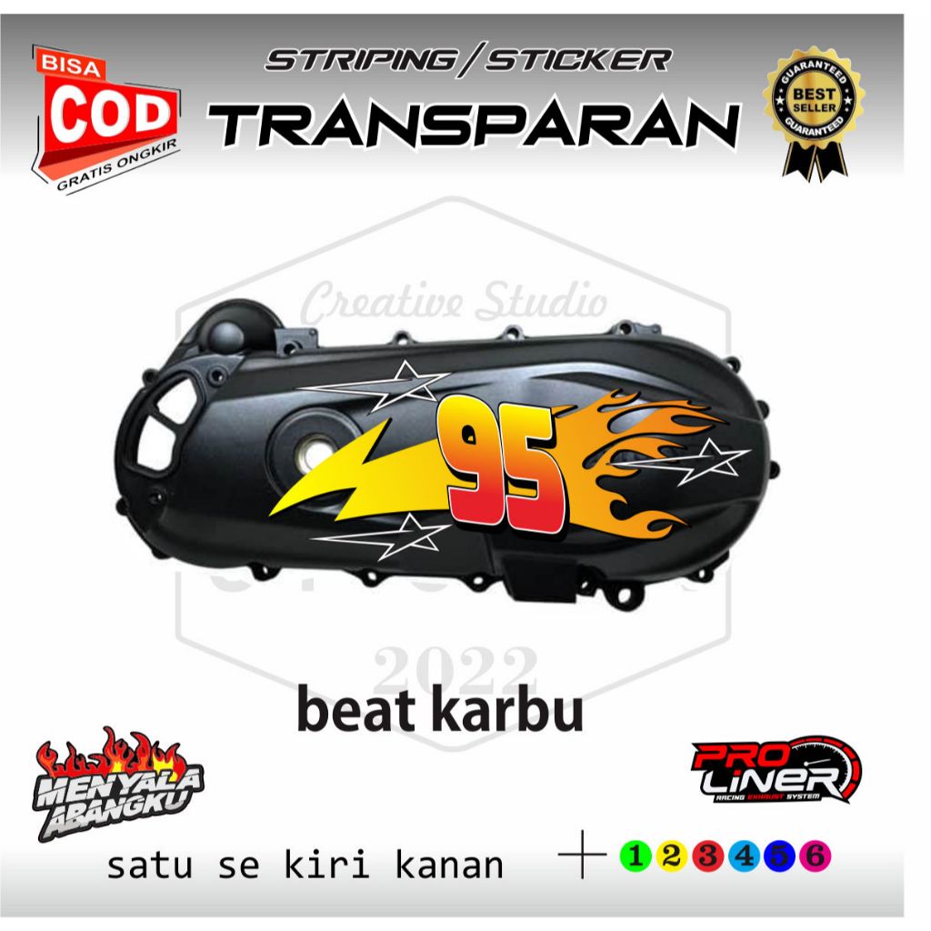 sticker blok cvt simple 95 terbaru beat karbu beat esp all beat bisa