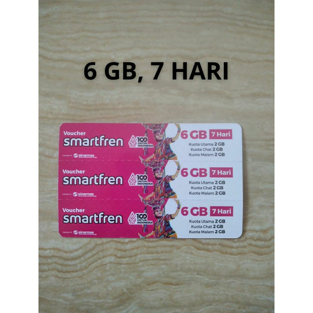 Voucher Smartfren 6GB, 7 Hari