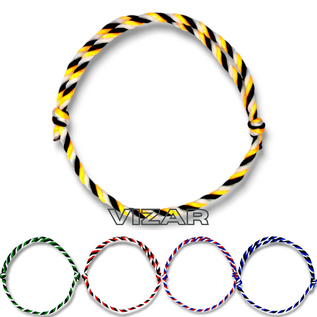 Vizar Gelang Tali Tiga Warna / Gelang Tridatu 4 / Gelang Couple