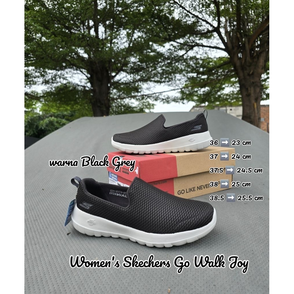 Women's Skechers Go Walk Joy #15600 BKGY