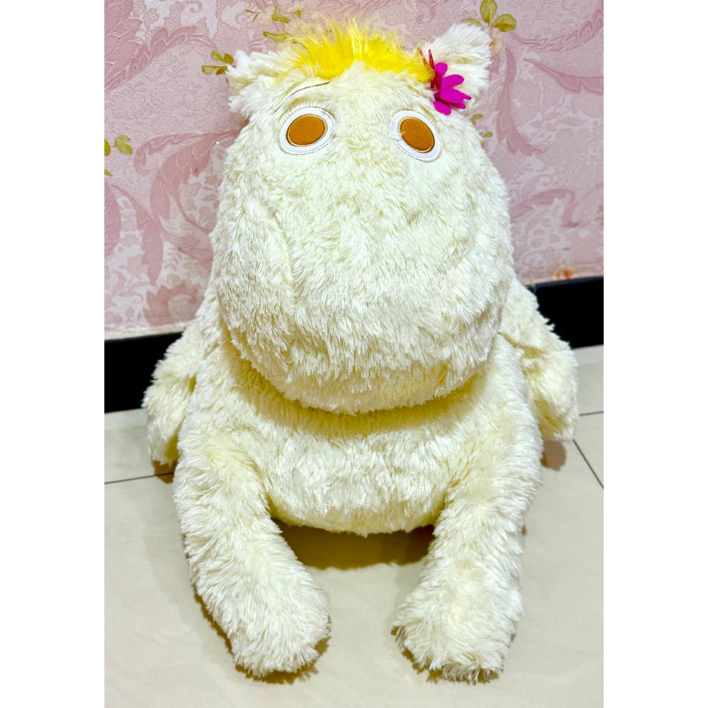 RARE | Boneka Plushie Moomin Snorkmaiden sz Jumbo warna Soft Yellow
