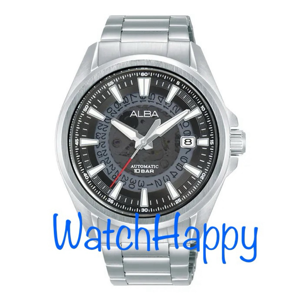 JAM TANGAN ANALOG PRIA ALBA AU4031X1 / AU4031 / AU4031X MECHANICAL AUTOMATIC MOVEMENT TRANSLUCENT LA