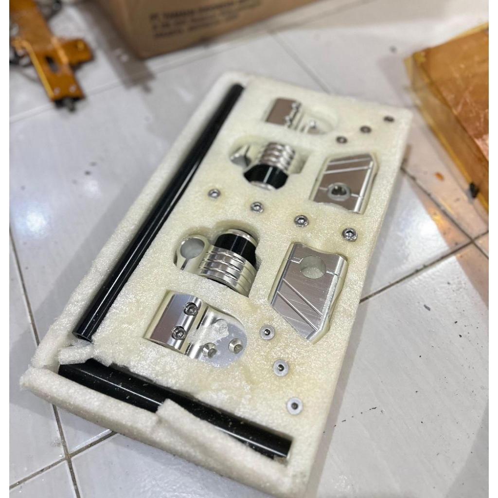 Stang nmax frando silver & merah