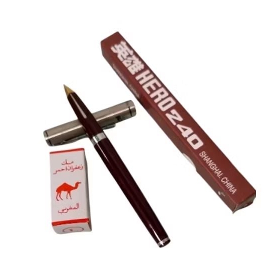 

SEPAKET PENA HERO CELUP TINTA JAFARON MERAH