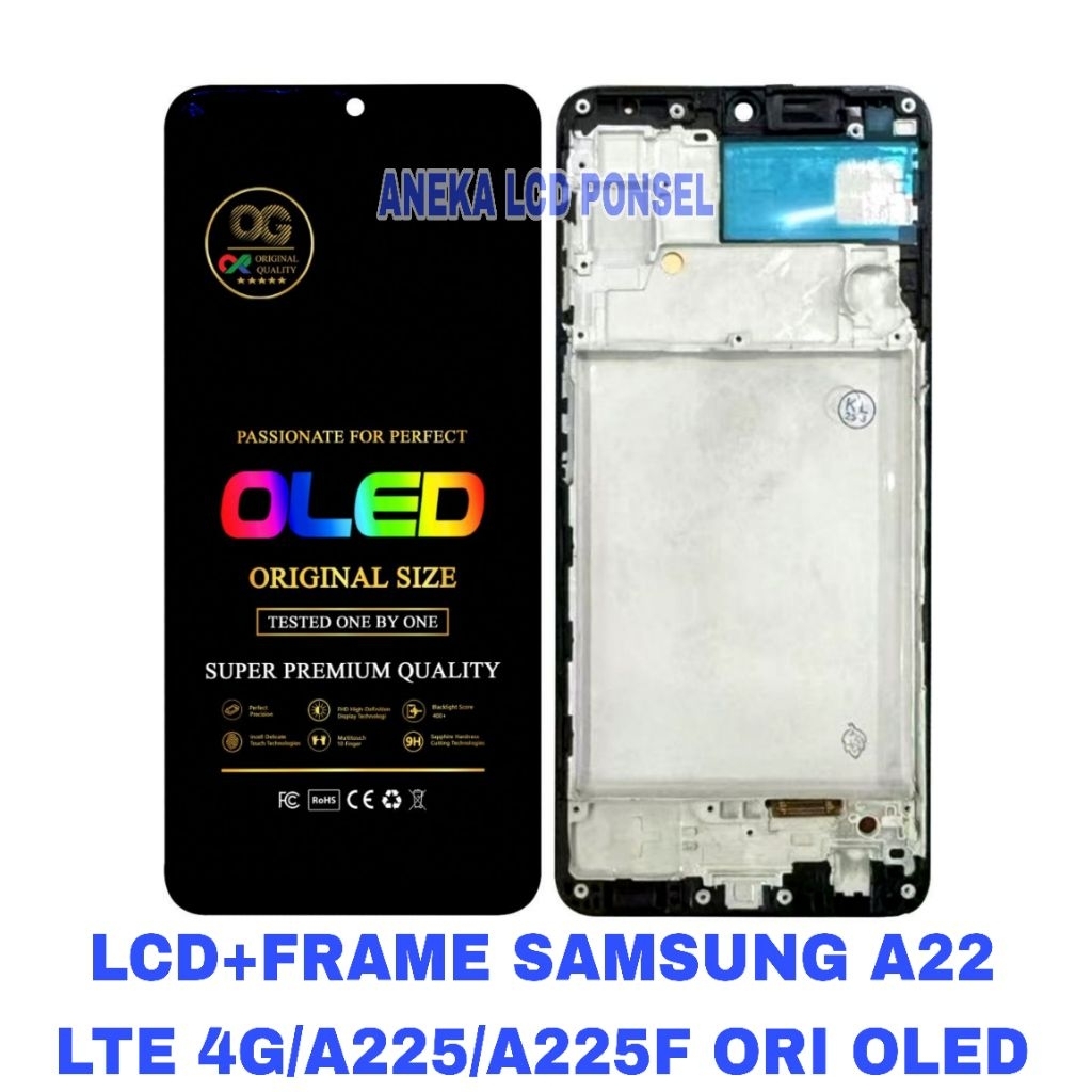LCD+FRAME SAMSUNG A22 LTE 4G / A225 / A225F ORI OLED