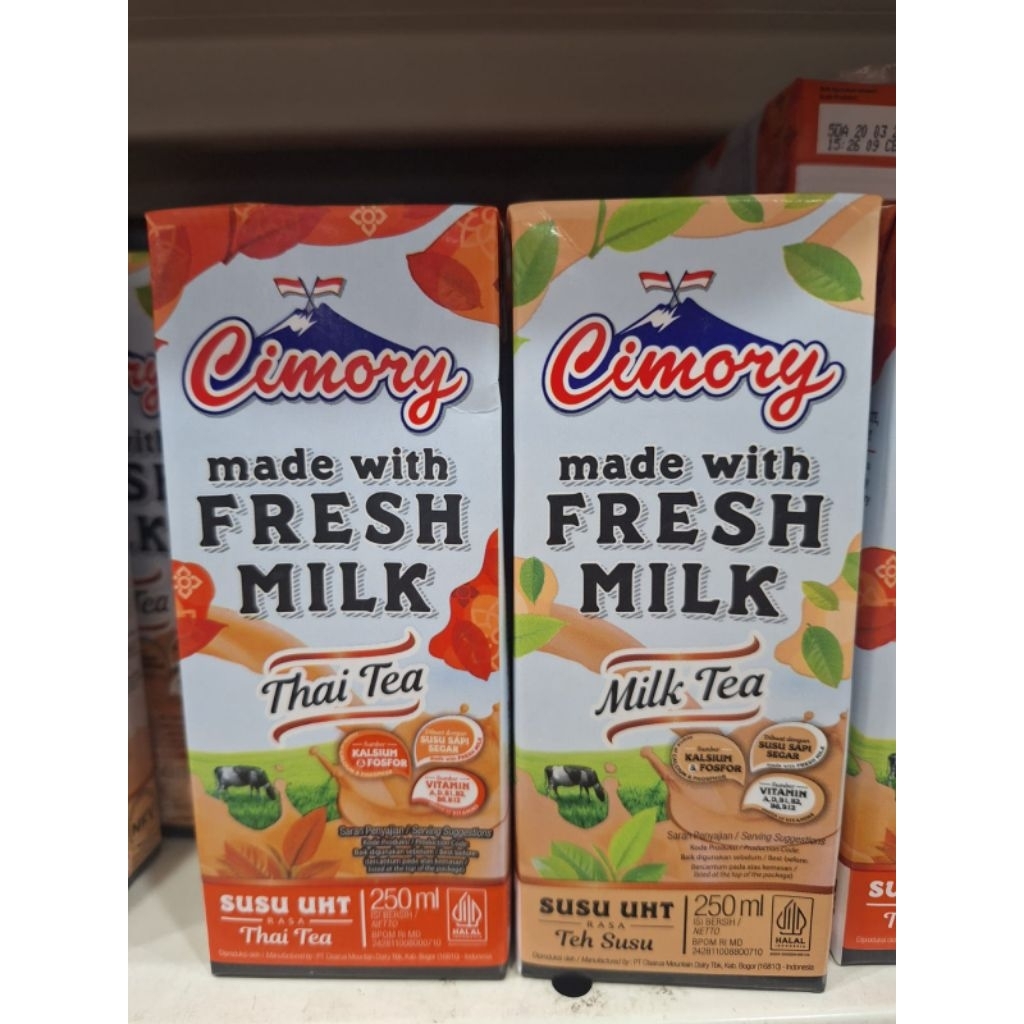 

BARU! CIMORY FRESH MILK RASA THAI TEA MILK TEA SUSU 250ML CIMORI VIRAL