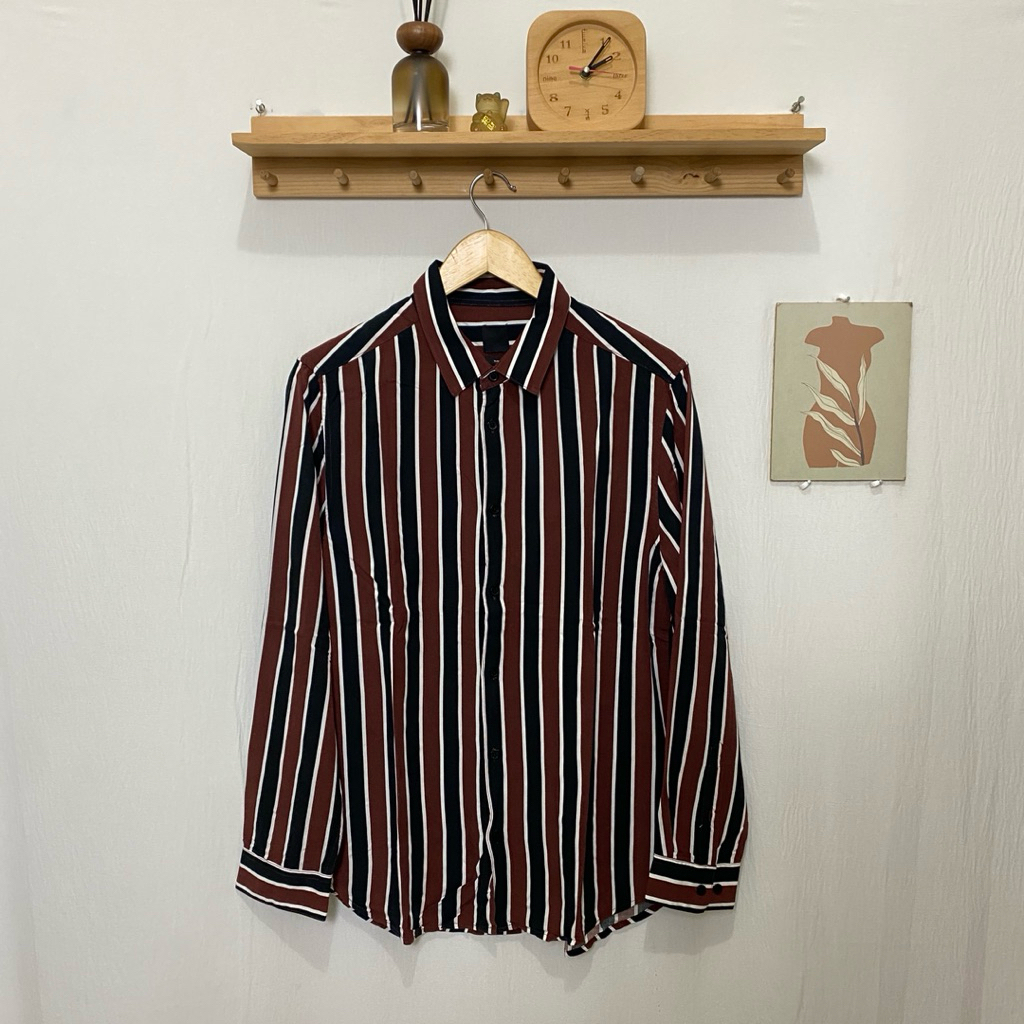 kemeja panjang pria H N M original size M