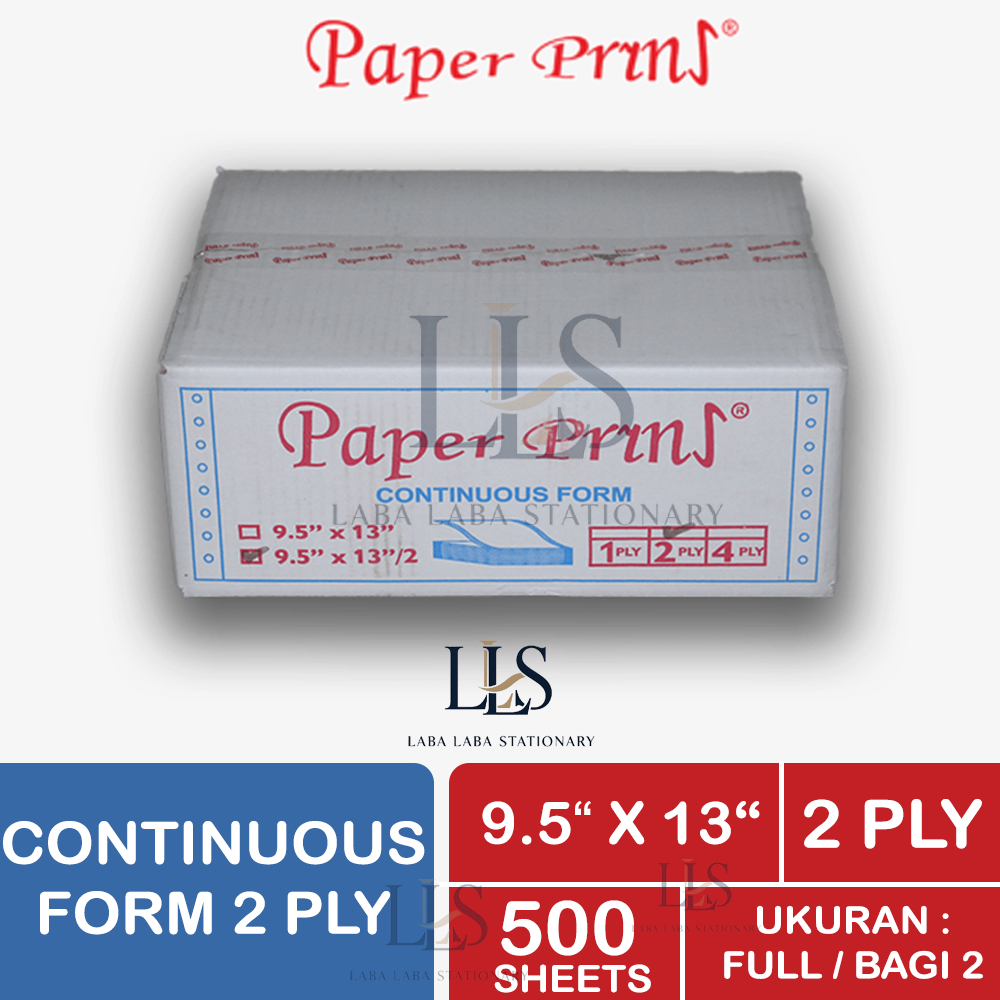 

CONTINUOUS FORM PAPER PRINT 9.5 X 13 2 PLY NCR FULL BAGI 2 FAKTUR SURAT JALAN KERTAS CONTINOUS FORM RANGKAP 2