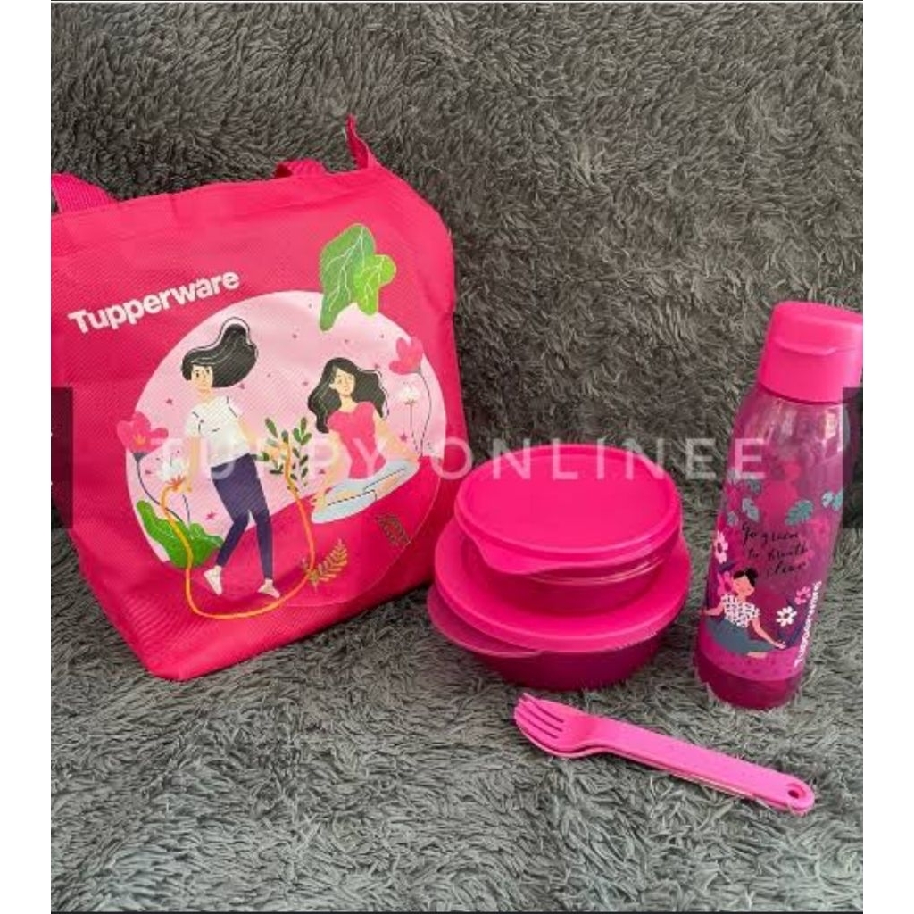ms stylish n sporty lunch set tupperware