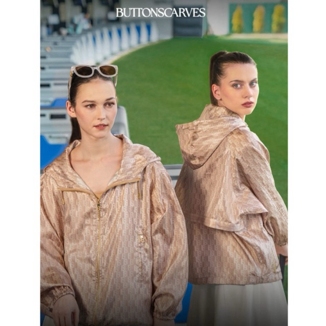 ZUMBA PARTY BUTTONSCARVES LEENA JACKET PARKA JOGER DARK MOCHA READY BALIKPAPAN NEW BUKAN SECOND BEKA