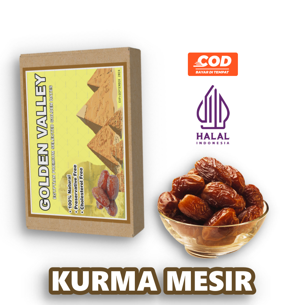 

Kurma Mesir Golden Dates 500gr | golden valley | al amal