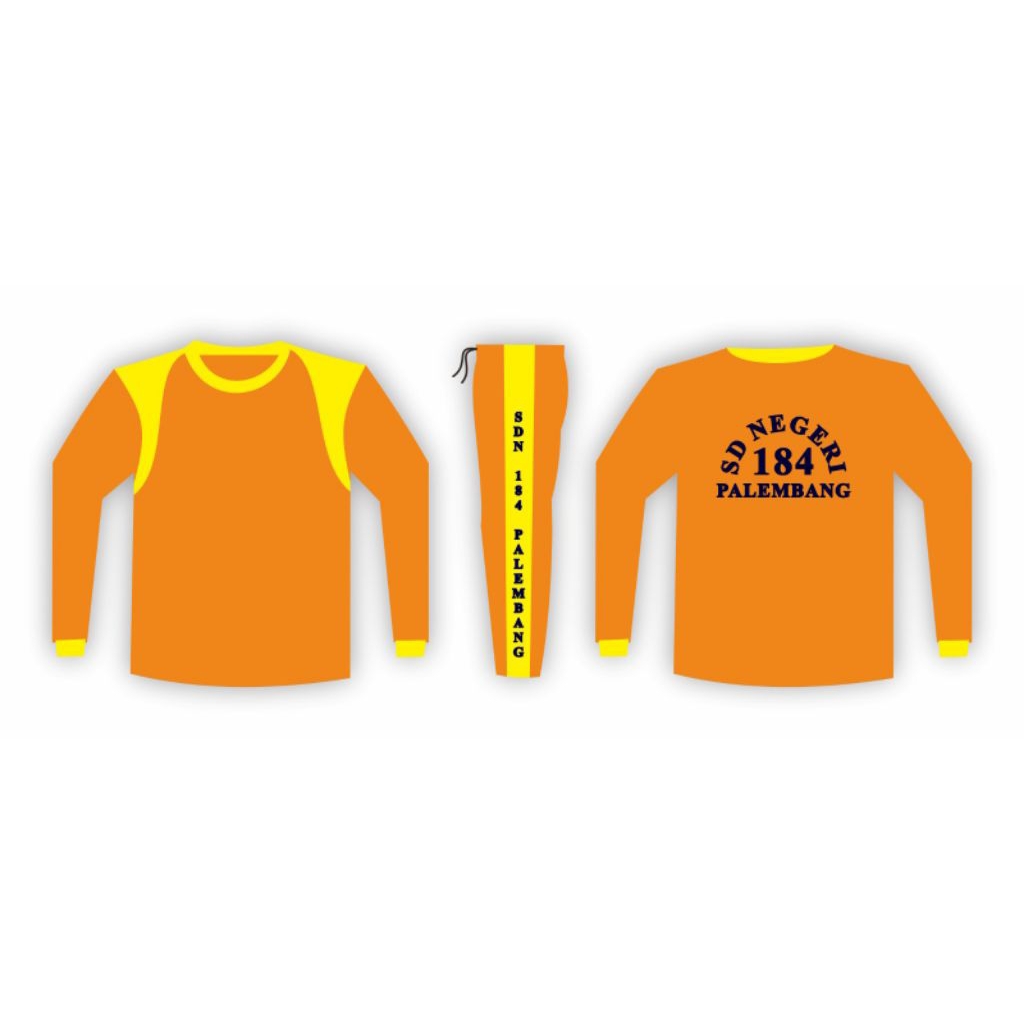 Pakaian Seragam Olahraga SD Negeri dan Swasta, Baju Olahraga SD/MI ( min order 10 pcs baju olahraga 