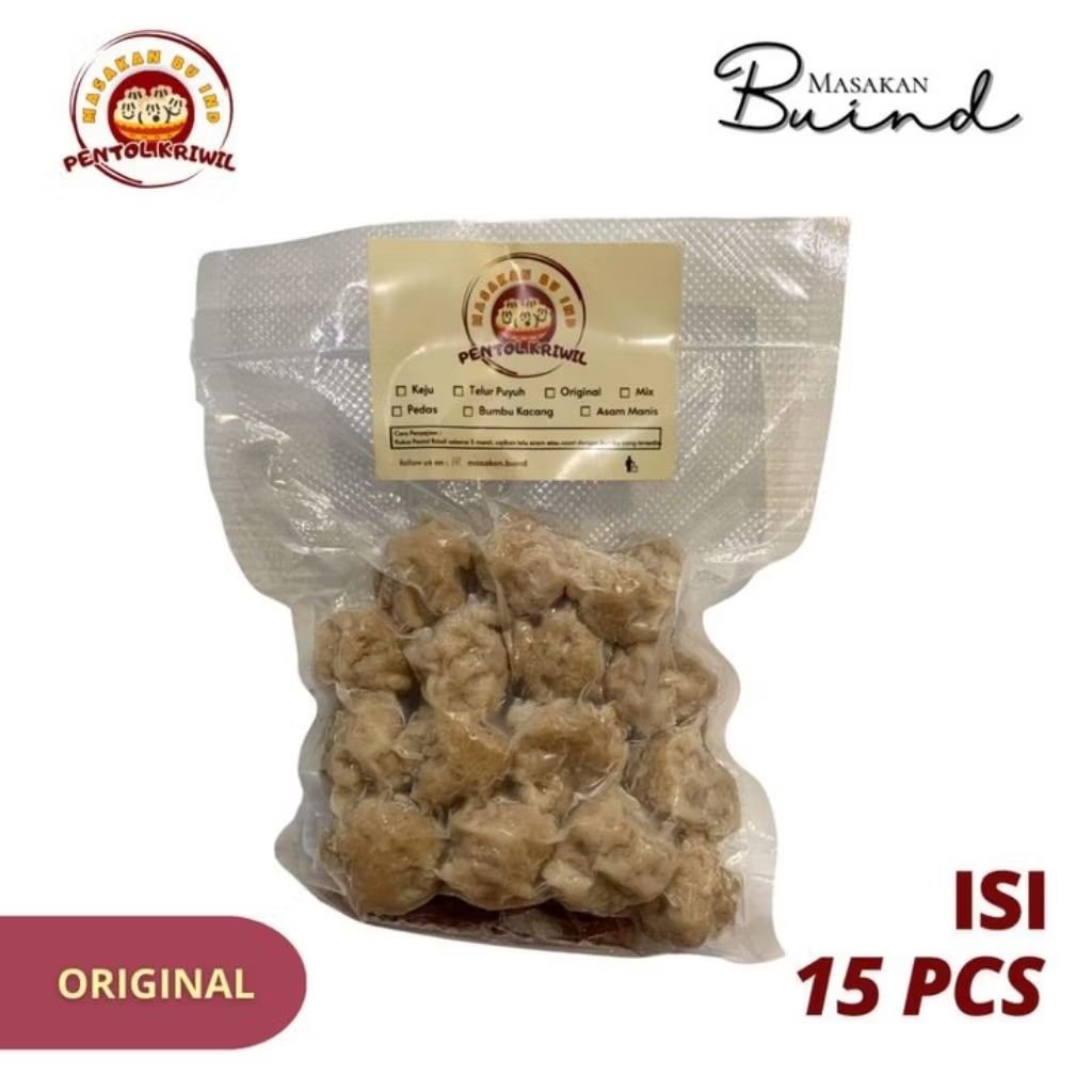 

Pentol kriwil / cilok kriwil isi 15biji