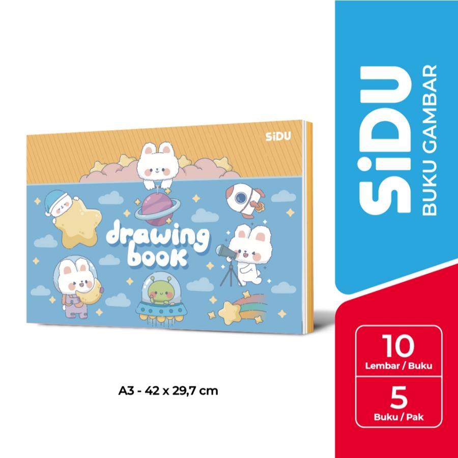 

[1 PACK ISI 5 BUKU] Buku Gambar A3 Merk Sinar Dunia SIDU / Drawing Book