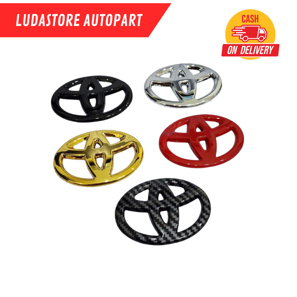 COVER LOGO STIR TOYOTA EMBLEM COVER LOGO SETIR STEER TOYOTA TEMPELAN - Logo Stir Toyota