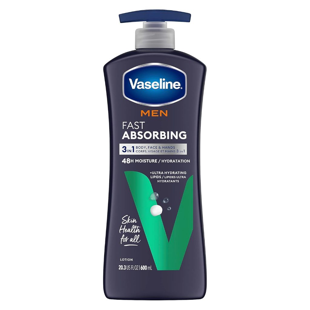 Vaseline Men FAST ABSORBING Body Lotion (600ml)