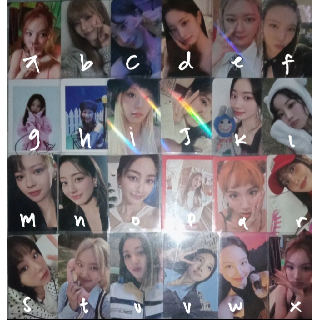 PHOTOCARD PC TWICE NAYEON SANA JIHYO CHAEYOUNG TZUYU