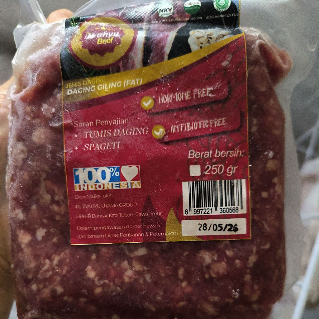 

daging giling organik