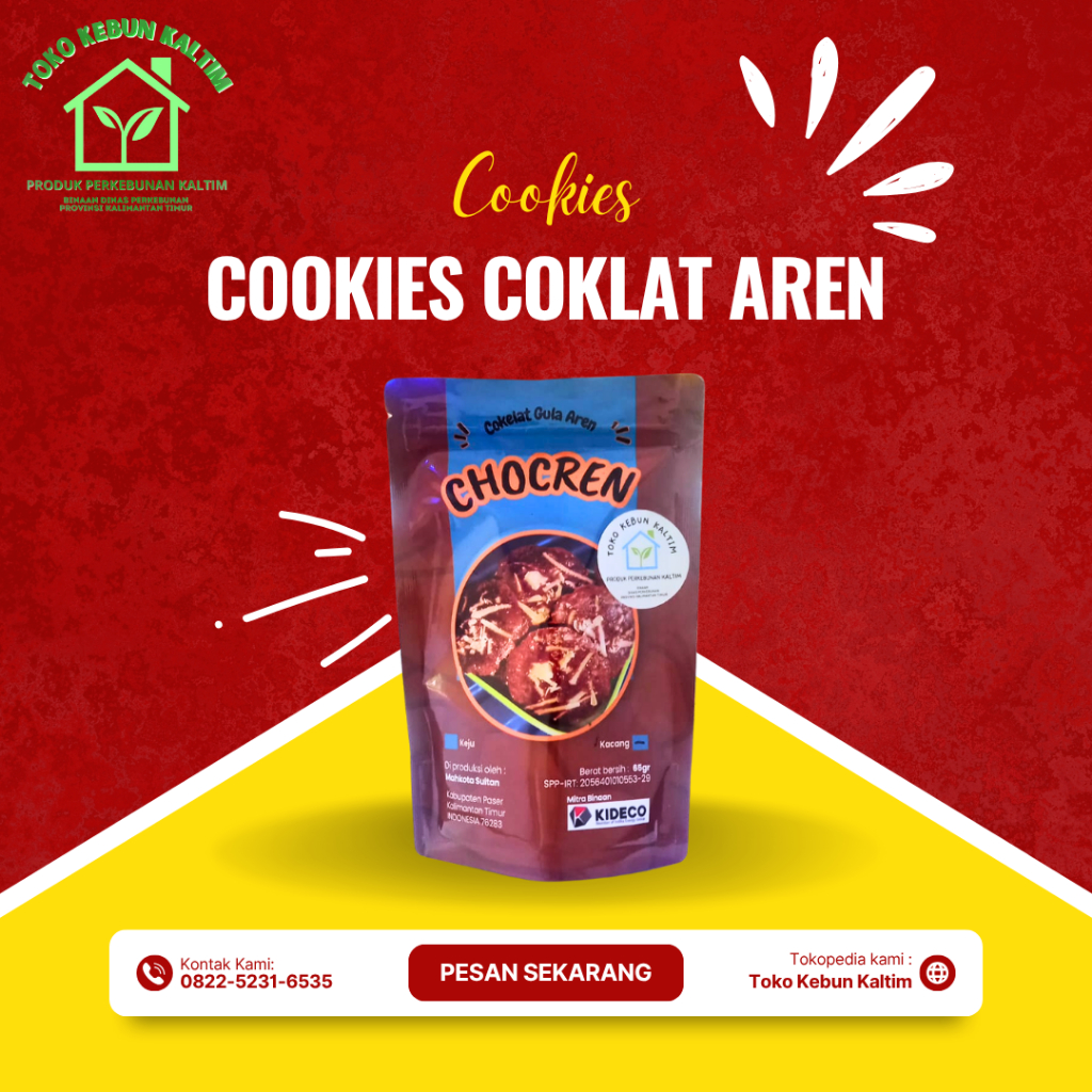 

CHOCREN, COOKIES COKLAT GULA AREN