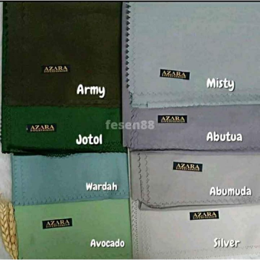 hijab segi empat polos azara