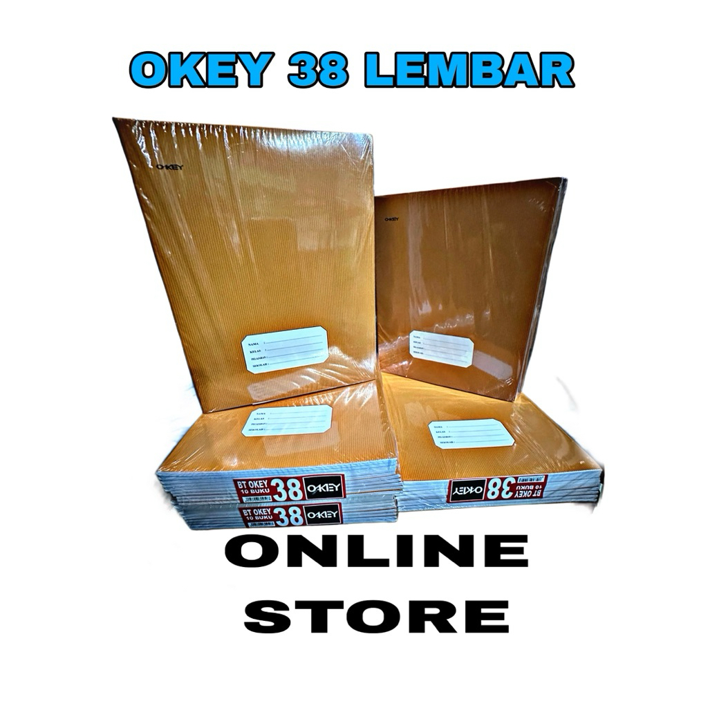 

buku tulis Okey isi 38 lembar (1pack/10pcs)