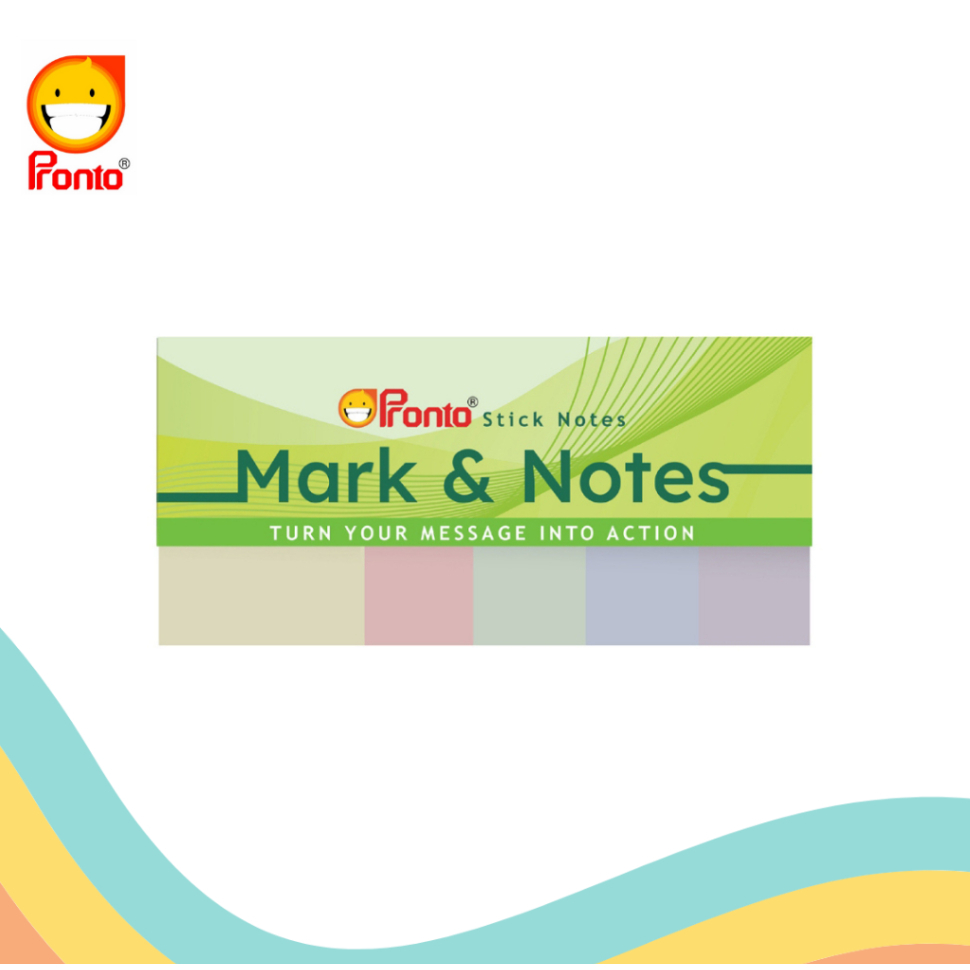 

STICK NOTE PRONTO MARKER & NOTE 5 WARNA PASTEL (1 PCS)