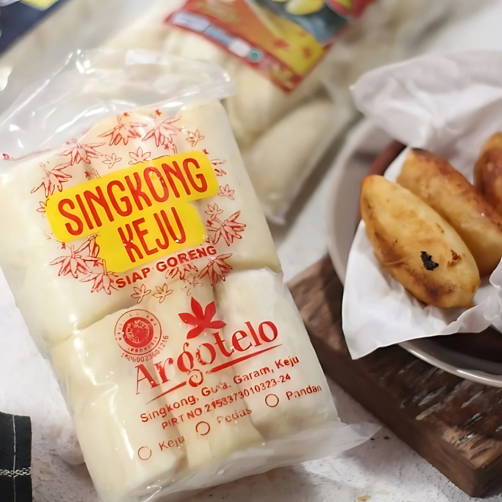 

Singkong Ekstra Keju ArgoTelo 700gr Frozen Food Lembut & Empuk Siap Goreng Kukus
