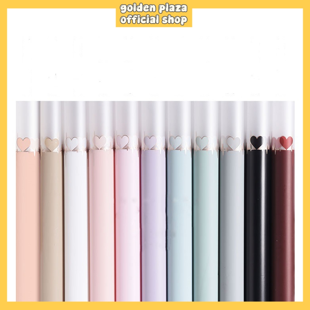 

Flower Wrapping Cellophane List Transparan Love Kertas Buket Bunga Paper KB6052